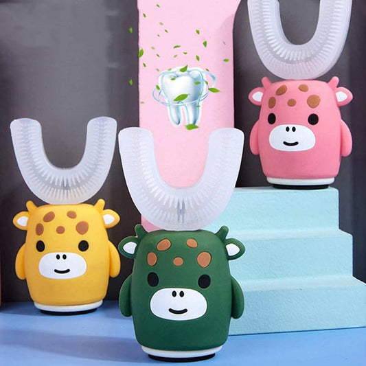 Children USB Rechargeable Electric U-type Toothbrush